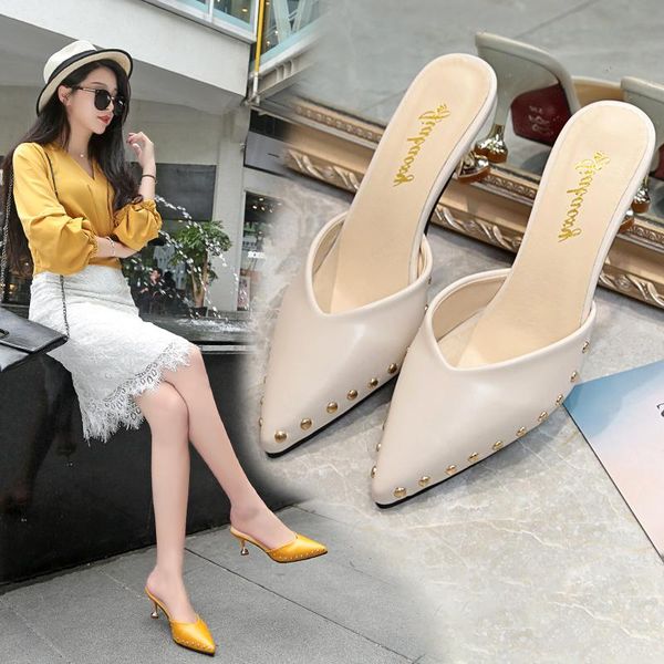 low slippers casual thin heels cover toe high-heeled shoes lady slides shallow med slipers women luxury pointed 2021 pu rubber p, Black
low slippers casual thin heels cover toe high-heeled shoes lady slides shallow med slipers women luxury pointed 2021 pu rubber p, Black