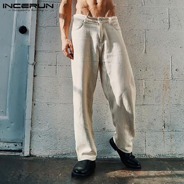 men's pants men joggers loose button 2021 pockets casual straight trousers streetwear solid color pantalones hombre s-5xl incerun, Black
men's pants men joggers loose button 2021 pockets casual straight trousers streetwear solid color pantalones hombre s-5xl incerun, Black