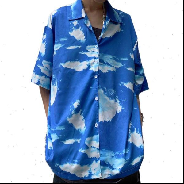 summer women harajuku blouse street fashion blue sky print short sleeve blouses casual loose shirts female streetwear, White
summer women harajuku blouse street fashion blue sky print short sleeve blouses casual loose shirts female streetwear, White