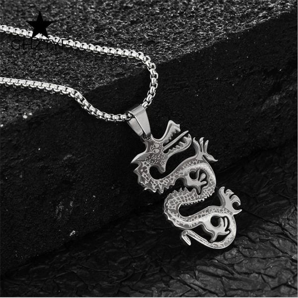 chains cool men jewelry chinese dragon pendant necklace with 68cm long chain all stainless steel man boy christmas gift, Silver
chains cool men jewelry chinese dragon pendant necklace with 68cm long chain all stainless steel man boy christmas gift, Silver