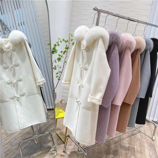 women's wool & blends warm thicken woolen trench coat,plush lamb overcoat with detachable fur collars339, Black
women's wool & blends warm thicken woolen trench coat,plush lamb overcoat with detachable fur collars339, Black
