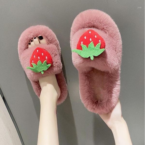 slippers hairy for women's outer wear 2021 autumn winter flat-bottomed flip flops girl heart strawberry cotton drag1, Black
slippers hairy for women's outer wear 2021 autumn winter flat-bottomed flip flops girl heart strawberry cotton drag1, Black
