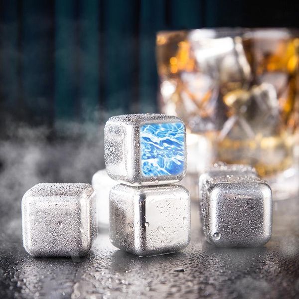 tablewine racks reusable cooler stainless steel ice cubes whiskey stones with tongs for and cocktail bar utensils set gift cn