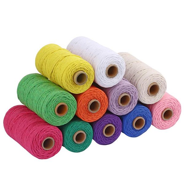 yarn 2rolls 3mm cotton cord colorful rope twisted craft macrame string diy home textile wedding decorative supply 100meters/roll, Black;white
yarn 2rolls 3mm cotton cord colorful rope twisted craft macrame string diy home textile wedding decorative supply 100meters/roll, Black;white
