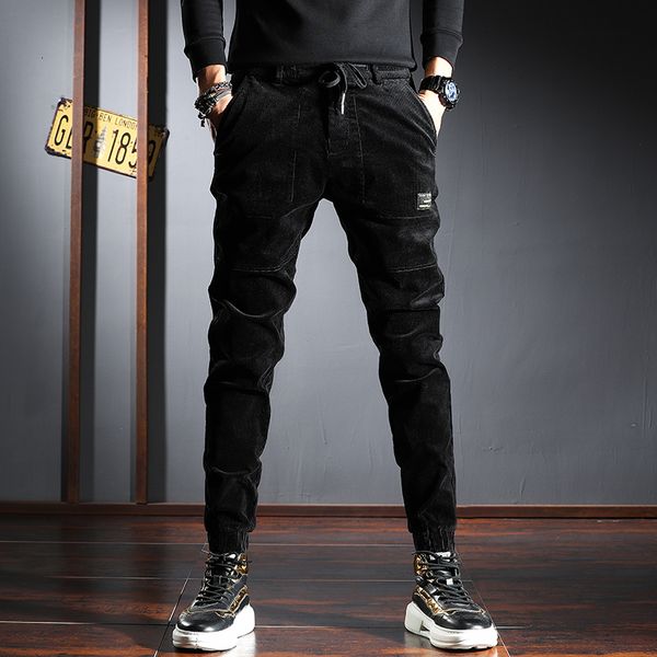 2021 new autumn newly designer fashion men jeans casual corduroy cargo pants streetwear elastic waist hip hop joggers harem trousers jnct, Blue
2021 new autumn newly designer fashion men jeans casual corduroy cargo pants streetwear elastic waist hip hop joggers harem trousers jnct, Blue