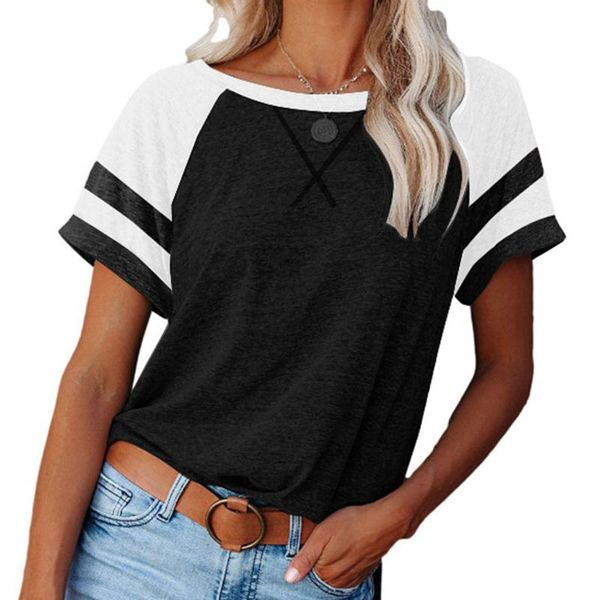 women's t-shirt 2021 summer o-neck solid color short sleeve casual loose pius size femmel, White
women's t-shirt 2021 summer o-neck solid color short sleeve casual loose pius size femmel, White