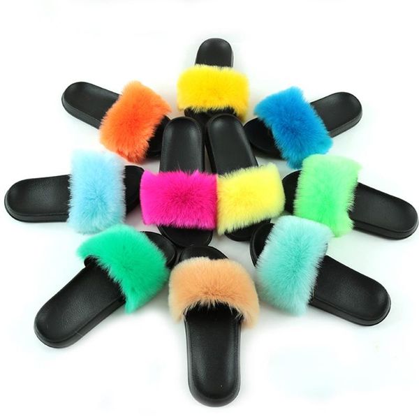 slippers sagace women summer seven color fur flat non-slip solid real hair slides large size outdoor, Black
slippers sagace women summer seven color fur flat non-slip solid real hair slides large size outdoor, Black