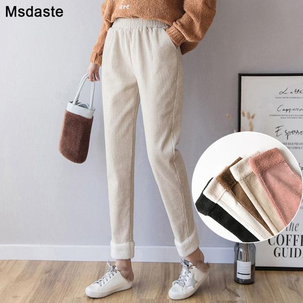 women's pants & capris fashion autumn winter warm corduroy women legging open spliced casual female high waist trousers lady harem ladi, Black;white
women's pants & capris fashion autumn winter warm corduroy women legging open spliced casual female high waist trousers lady harem ladi, Black;white