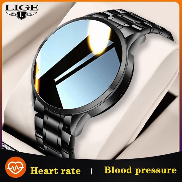 lige 2021 new steel band smart watch men heart rate blood pressure multifunction monitor waterproof sports for man
lige 2021 new steel band smart watch men heart rate blood pressure multifunction monitor waterproof sports for man