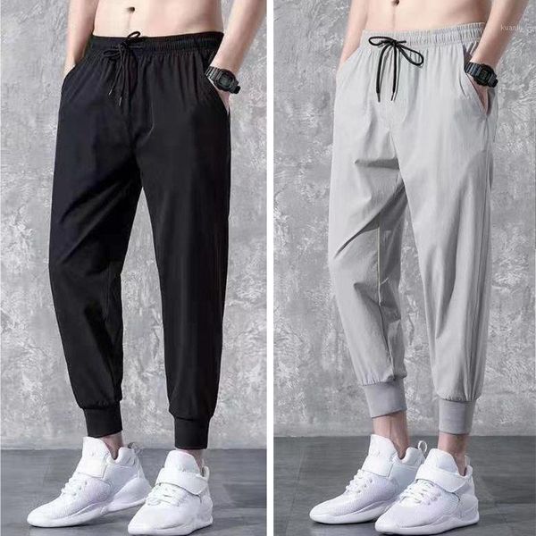 men's pants ins summer casual wear nine-point sports wild trend thin slim trousers, Black
men's pants ins summer casual wear nine-point sports wild trend thin slim trousers, Black