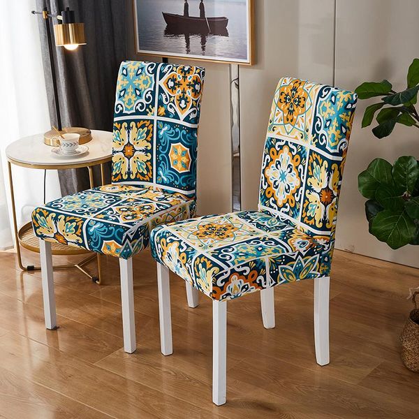 boho style printed stretch chair cover for dining room office banquet chair protector elastic material armchair cover
boho style printed stretch chair cover for dining room office banquet chair protector elastic material armchair cover