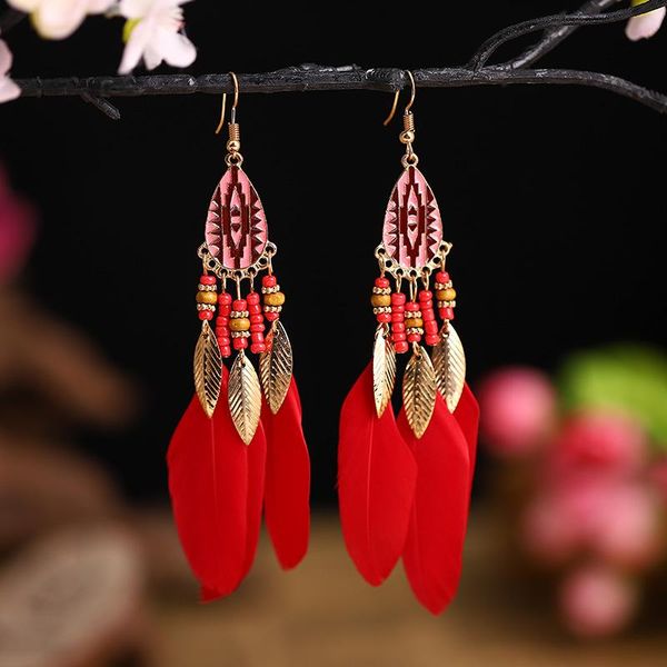 dangle & chandelier wish explosion models fashion earrings drop line feather jewelry retro ethnic style creative personality women, Silver
dangle & chandelier wish explosion models fashion earrings drop line feather jewelry retro ethnic style creative personality women, Silver