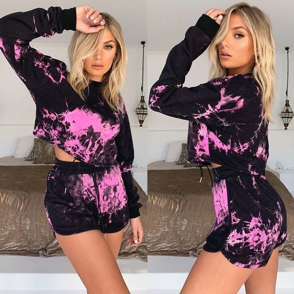 2021 new two piece set spring summer tracksuits sweatshirt tie dye women's drawstring shorts casual crop women festival clothes oxup, White;black
2021 new two piece set spring summer tracksuits sweatshirt tie dye women's drawstring shorts casual crop women festival clothes oxup, White;black