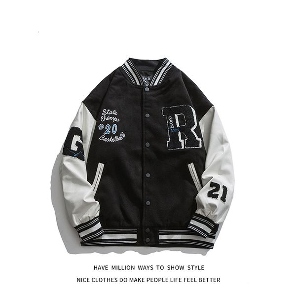 men's jackets the arrival of spring and autumn embroidered jacket men's shirt bomber women's baseball team street coat, Black;brown
men's jackets the arrival of spring and autumn embroidered jacket men's shirt bomber women's baseball team street coat, Black;brown
