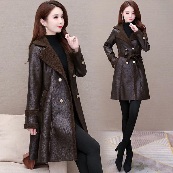 l-5xl plus size women leather jacket for winter 2021 new fashion turn collar plus velvet pu leather coat high quality, Black
l-5xl plus size women leather jacket for winter 2021 new fashion turn collar plus velvet pu leather coat high quality, Black