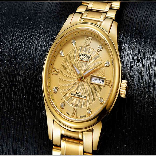 brand nesun luxury watches men rvs waterproof small gold relogio masculino lighting automatic mechanical, Slivery;brown
brand nesun luxury watches men rvs waterproof small gold relogio masculino lighting automatic mechanical, Slivery;brown