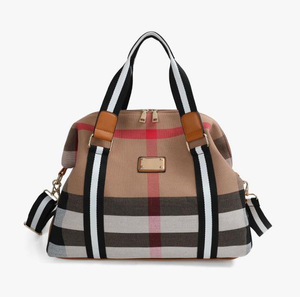 autumn/winter plaid bag large capacity canvas travel shoulder portable messenger bags contrast color for men and women
autumn/winter plaid bag large capacity canvas travel shoulder portable messenger bags contrast color for men and women
