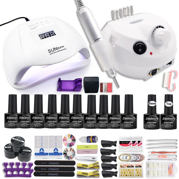 manicure set for nail 30/20/10 kind polish with 120w lamp drill machine acrylic kit nail art tools
manicure set for nail 30/20/10 kind polish with 120w lamp drill machine acrylic kit nail art tools