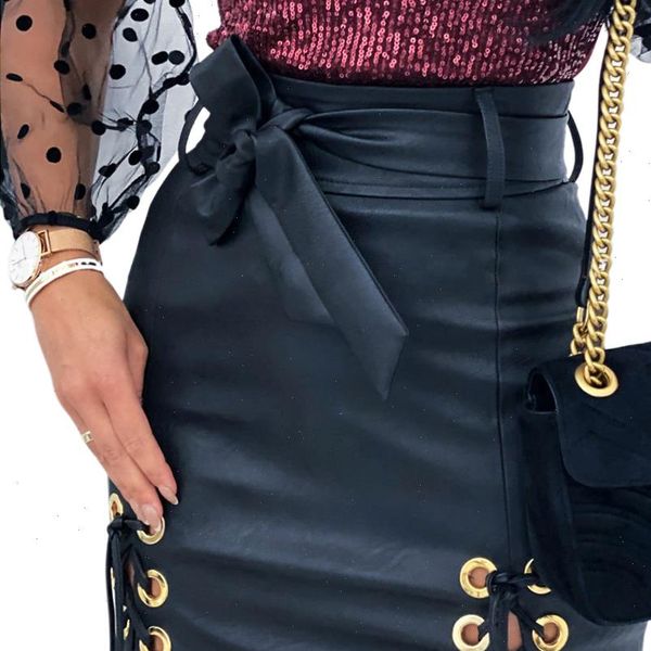 2021 faux leather skirt girls punk lace up high waist skirts womens fashion pu leather black pencil mini skirts jupe femme d30
2021 faux leather skirt girls punk lace up high waist skirts womens fashion pu leather black pencil mini skirts jupe femme d30