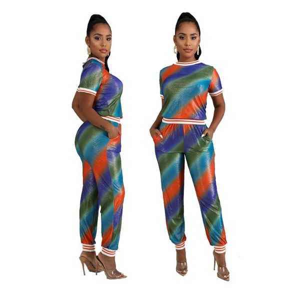 women's two piece pants sports casual 2pc suit round neck short sleeve elastic waist pockets women fashion multicolor print sweatpants, White
women's two piece pants sports casual 2pc suit round neck short sleeve elastic waist pockets women fashion multicolor print sweatpants, White