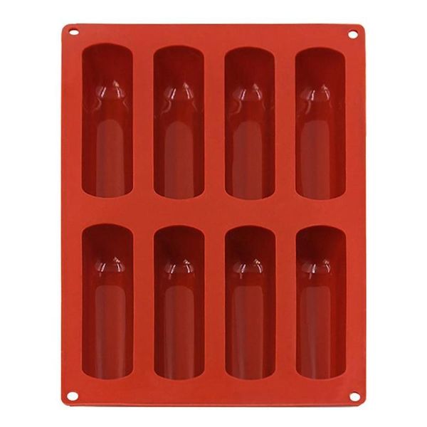 cake tools 8 holes long strip finger biscuit silicone mold oven mould bakeware fingers puff ice cube tray moulds 
cake tools 8 holes long strip finger biscuit silicone mold oven mould bakeware fingers puff ice cube tray moulds