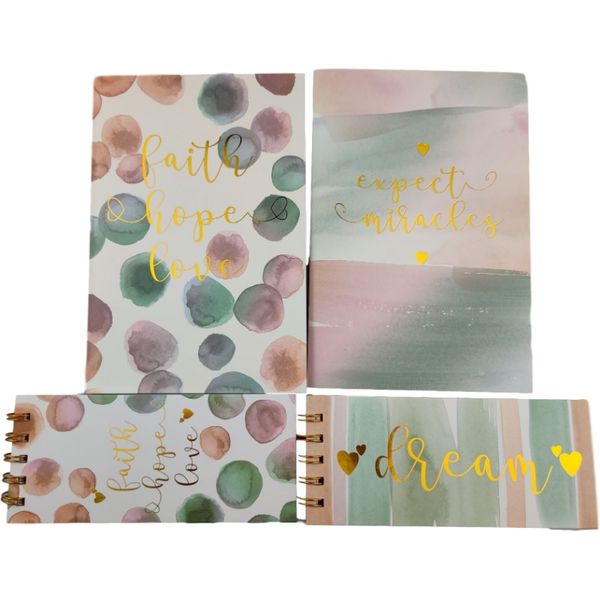 a set of two pieces hope and love design theme color saddle stitch notebook metal double coil notebook office notebook, Purple;pink
a set of two pieces hope and love design theme color saddle stitch notebook metal double coil notebook office notebook, Purple;pink