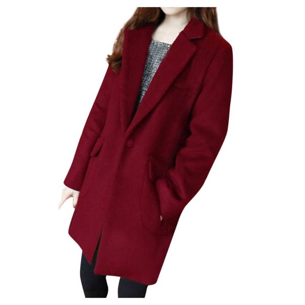 women's wool & blends ostrich women woolen coat warm long sleeve turn-down collar outwear jacket ladies winter casual elegant overcoat, Black
women's wool & blends ostrich women woolen coat warm long sleeve turn-down collar outwear jacket ladies winter casual elegant overcoat, Black