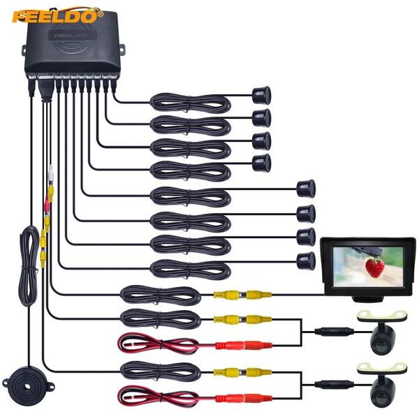 car rear view cameras& parking sensors feeldo 1set 4.3" lcd monitor 8-sensor sensor 2xmini ccd camera dual visual rearview video radar
car rear view cameras& parking sensors feeldo 1set 4.3" lcd monitor 8-sensor sensor 2xmini ccd camera dual visual rearview video radar