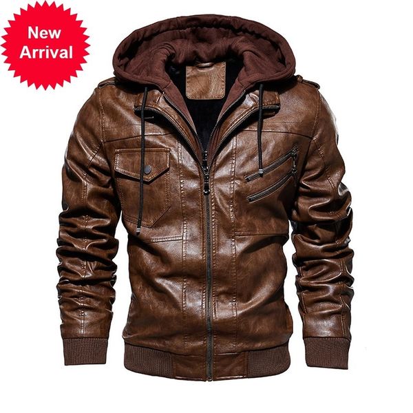new pu men's hooded motorcycle winter coat man warm casual leather jackets male slim fit bomber jacket, Black;brown
new pu men's hooded motorcycle winter coat man warm casual leather jackets male slim fit bomber jacket, Black;brown