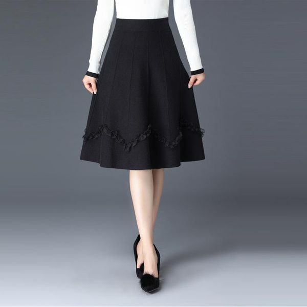 autumn & winter new elastic high waist thin woolen skirt all-match casual simple black women skirt ing
autumn & winter new elastic high waist thin woolen skirt all-match casual simple black women skirt ing