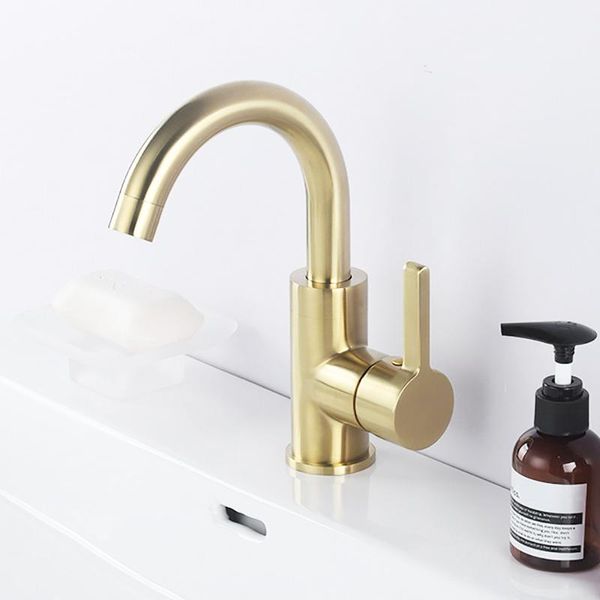 bathroom sink faucets brushed gold brass washbasin faucet single handle cold and mixer tap rotation
bathroom sink faucets brushed gold brass washbasin faucet single handle cold and mixer tap rotation