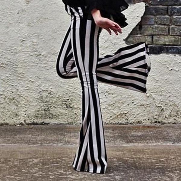 women's pants & capris women trousers elegant black vertical striped high waist pocket wide leg bell bottoms flare, Black;white
women's pants & capris women trousers elegant black vertical striped high waist pocket wide leg bell bottoms flare, Black;white