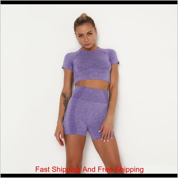 2020 women's yoga set seamless sportswear 2 pieces set quick dry short sleeve sweat shirt crop and running s qyligy my_home2010, White;black
2020 women's yoga set seamless sportswear 2 pieces set quick dry short sleeve sweat shirt crop and running s qyligy my_home2010, White;black