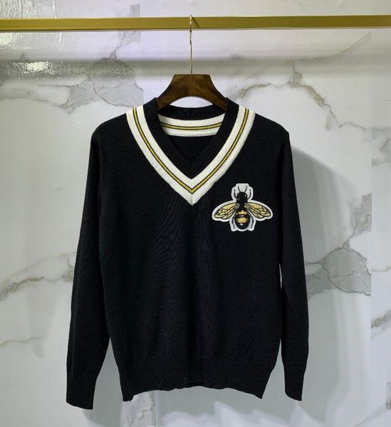 blue graffiti embroidery tassel sweaters women men 1 fleece knitted crewneck casual tight business sweater #01, White;black
blue graffiti embroidery tassel sweaters women men 1 fleece knitted crewneck casual tight business sweater #01, White;black