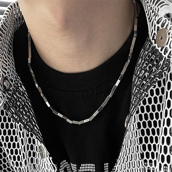 chains simply design single one layer choker necklace cool style silvery plating square tubes for women party gift, Silver
chains simply design single one layer choker necklace cool style silvery plating square tubes for women party gift, Silver