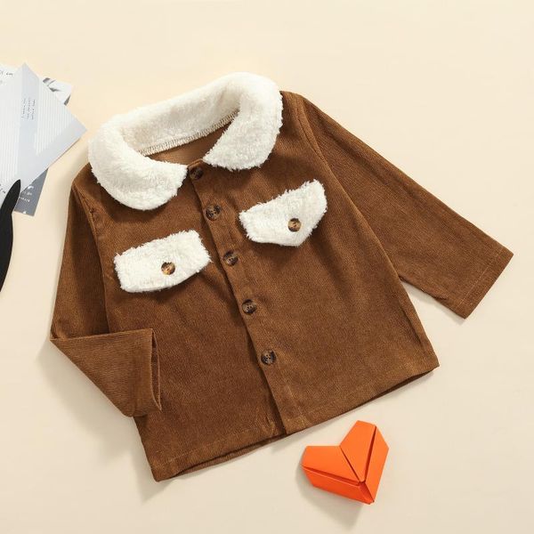 jackets 2021 autumn children contrast color coat boys girls loose fit long sleeve lapel neck button-up jacket brown 2-7 years, Blue;gray
jackets 2021 autumn children contrast color coat boys girls loose fit long sleeve lapel neck button-up jacket brown 2-7 years, Blue;gray