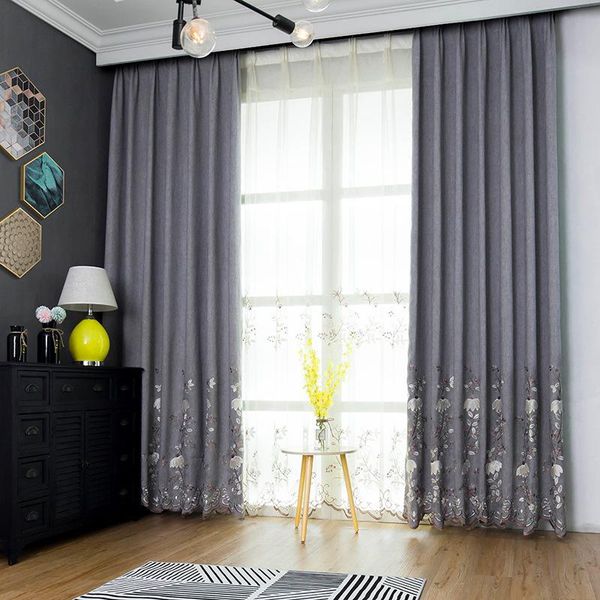 curtain & drapes modern simple pastoral small fresh embroidered curtains blackout cloth flower printing for living room bedroom
curtain & drapes modern simple pastoral small fresh embroidered curtains blackout cloth flower printing for living room bedroom
