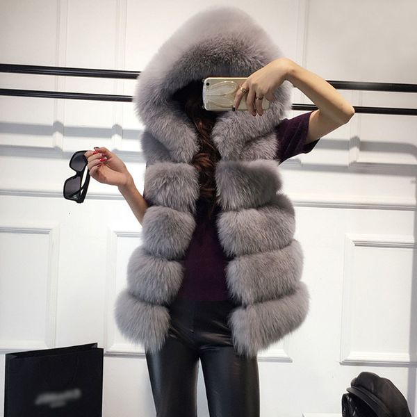 2021 new sleeveless faux winter casual outerwear female solid fake fox hooded overcoats for lady fashion fur vest femme k0dn, Black
2021 new sleeveless faux winter casual outerwear female solid fake fox hooded overcoats for lady fashion fur vest femme k0dn, Black