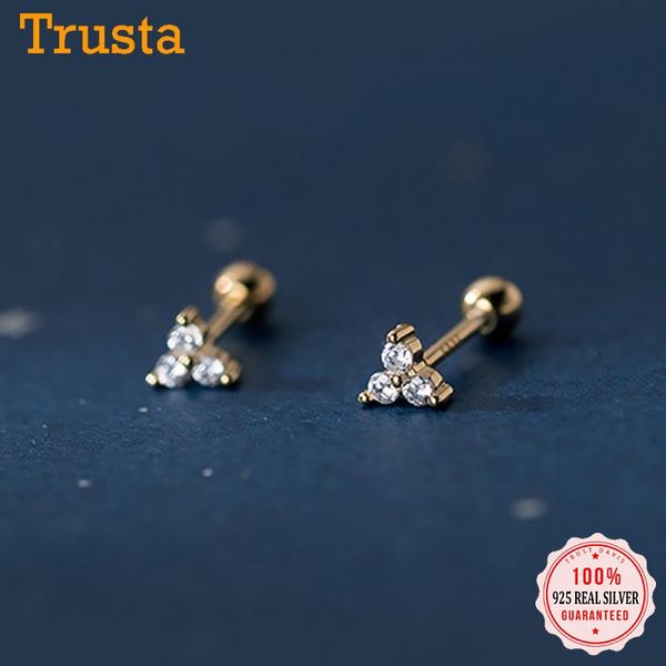stud trustdavis real 925 sterling silver fashion triangle cz screw earrings for women wedding minimalist fine s925 jewelry db083, Golden;silver
stud trustdavis real 925 sterling silver fashion triangle cz screw earrings for women wedding minimalist fine s925 jewelry db083, Golden;silver