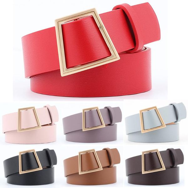 belts women's belt golden geometric trapezoidal buckle dress decor waistband bltyn0354, Black;brown
belts women's belt golden geometric trapezoidal buckle dress decor waistband bltyn0354, Black;brown