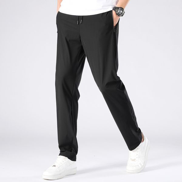 air conditioning pants men's pants summer ultra thin breathable ice skate casual pants quarter sweatpants quick drying, Black
air conditioning pants men's pants summer ultra thin breathable ice skate casual pants quarter sweatpants quick drying, Black