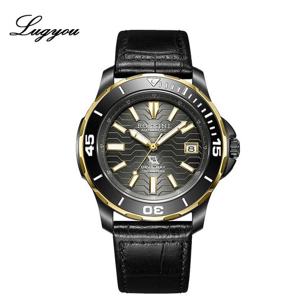 wristwatches lugyou rossini diving men watch mechanical nh35 100 meters water resistance sport fashion high luminous diver wristwatch 5679t0, Slivery;brown
wristwatches lugyou rossini diving men watch mechanical nh35 100 meters water resistance sport fashion high luminous diver wristwatch 5679t0, Slivery;brown