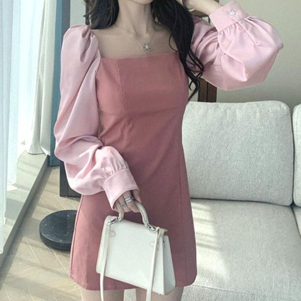 casual dresses autumn french style women vintage chic square collar mini short dress spring lady club pink sweet long sleeve slim, Black;gray
casual dresses autumn french style women vintage chic square collar mini short dress spring lady club pink sweet long sleeve slim, Black;gray