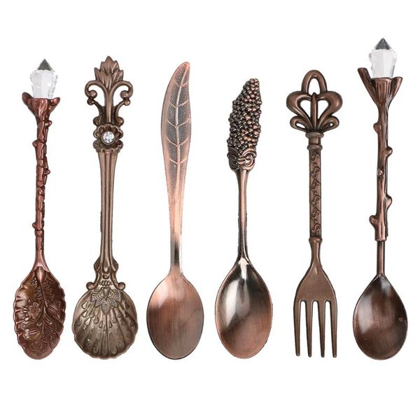 spoons 6 pieces/set spoon and fork set royal antique flower carved vintage style for coffee tea milk dessert fruit
spoons 6 pieces/set spoon and fork set royal antique flower carved vintage style for coffee tea milk dessert fruit