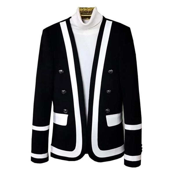 men's jackets 2021 clothing fashion personality embroidered jacket casual slim small suit stage hip hop dancer singer costumes, Black;brown
men's jackets 2021 clothing fashion personality embroidered jacket casual slim small suit stage hip hop dancer singer costumes, Black;brown