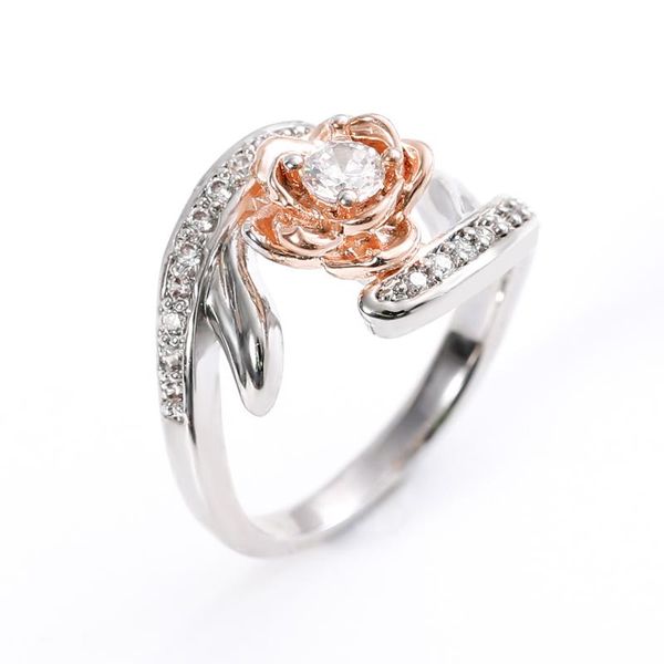 wedding rings selling fashion temperament rose two-tone flower inlaid ladies engagement ring for womenjewelry accessories whole sale, Slivery;golden
wedding rings selling fashion temperament rose two-tone flower inlaid ladies engagement ring for womenjewelry accessories whole sale, Slivery;golden