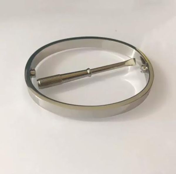 a set of two bracelet charm bangles cuff women men 4cz titanium steel screw screwdriver love s gold nail couples gift, White
a set of two bracelet charm bangles cuff women men 4cz titanium steel screw screwdriver love s gold nail couples gift, White