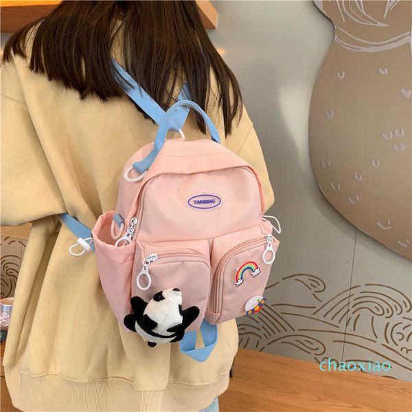 ins mini backpack cute girl's double shoulder bag