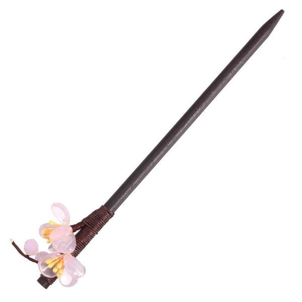 hair clips 1pc ancient style fork flower design chinese hairpin (dark red) 
hair clips 1pc ancient style fork flower design chinese hairpin (dark red)