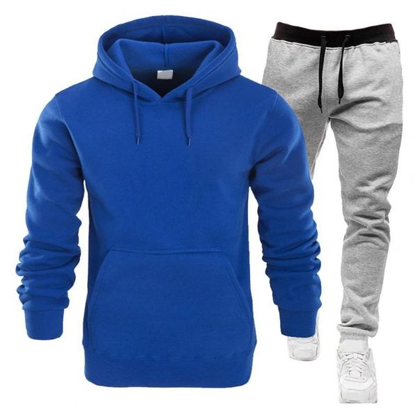 men's pants 2 pcs/set sport suit solid color drawstring jogging hooded pullover soft sweatpants for daily wear, Black
men's pants 2 pcs/set sport suit solid color drawstring jogging hooded pullover soft sweatpants for daily wear, Black